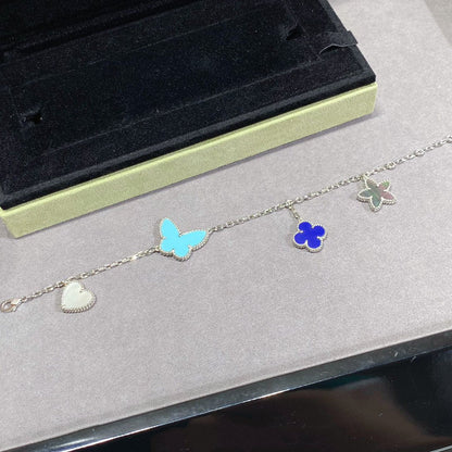 ¡®lume Jewelry¡¯LUCKY SPRING SILVER BRACELET 4 MOTIF