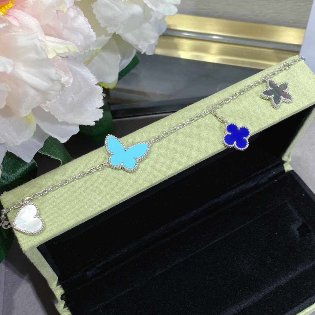 ¡®lume Jewelry¡¯LUCKY SPRING SILVER BRACELET 4 MOTIF