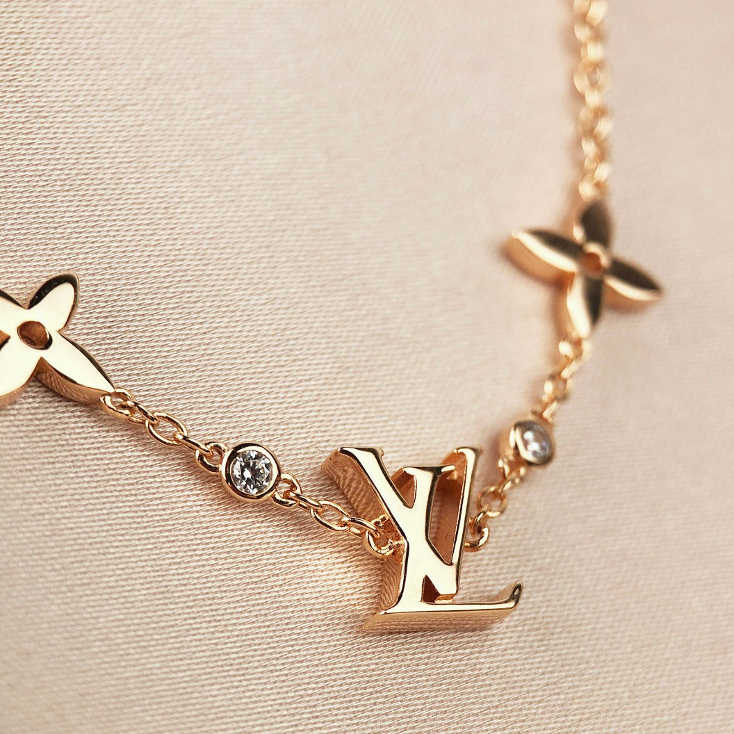 ¡®lume Jewelry¡¯STAR AND SUN 7 MOTIFS GOLD BRACELET