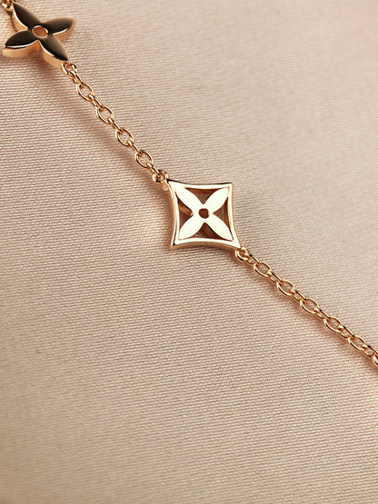 ¡®lume Jewelry¡¯STAR AND SUN 7 MOTIFS GOLD BRACELET