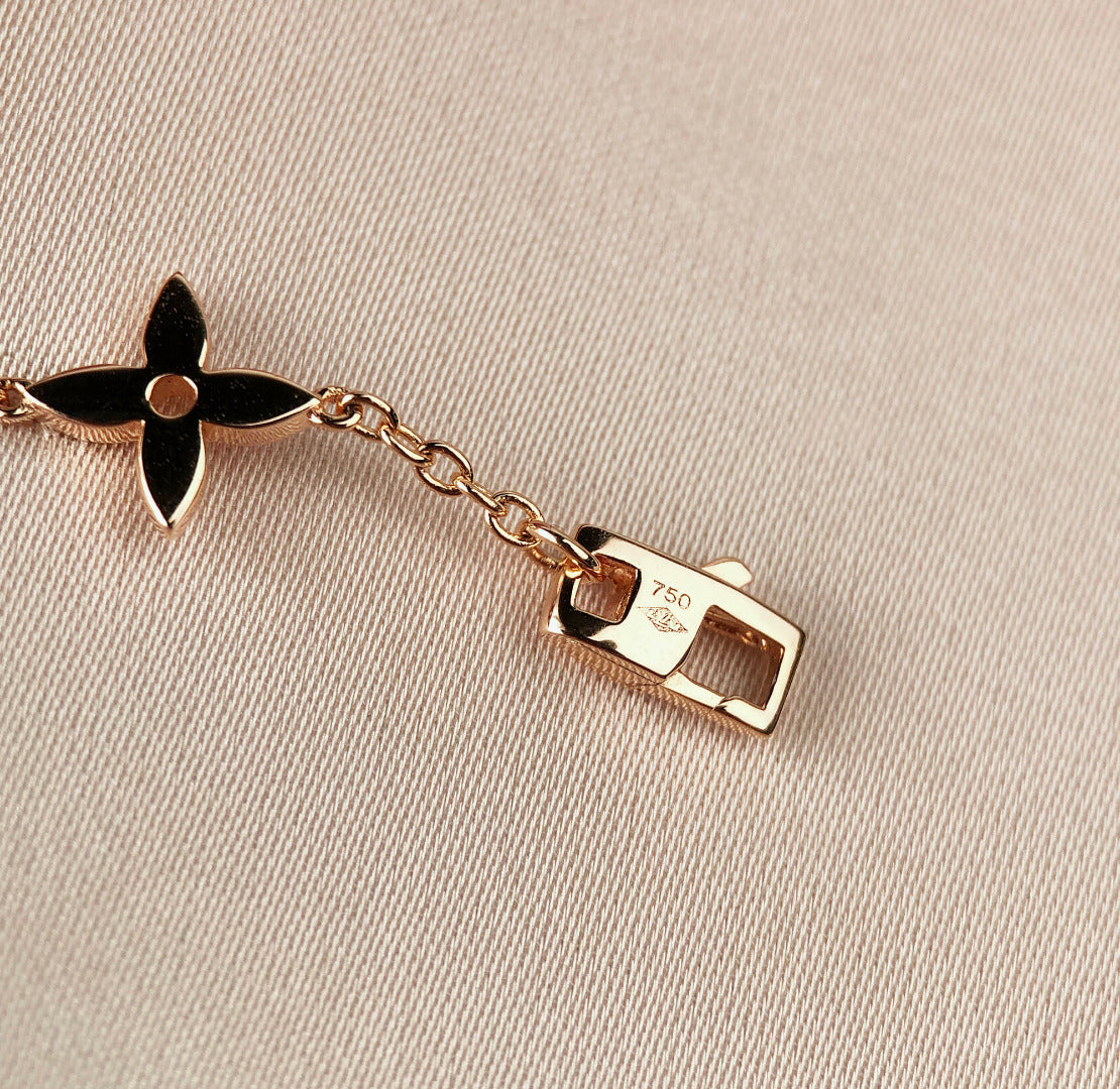¡®lume Jewelry¡¯STAR AND SUN 7 MOTIFS GOLD BRACELET