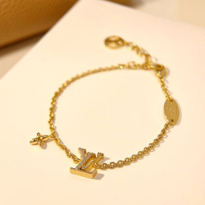¡®lume Jewelry¡¯LOGO STAR MOTIF GOLD BRACELET
