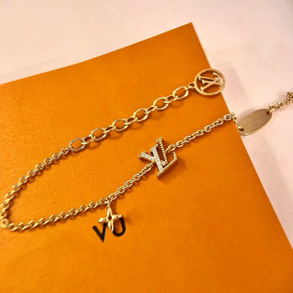 ¡®lume Jewelry¡¯LOGO STAR MOTIF GOLD BRACELET