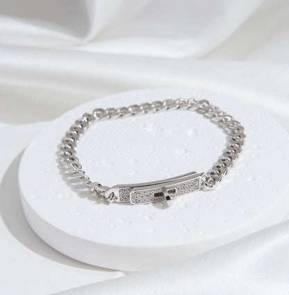 ¡®lume Jewelry¡¯KELLY CHAIN SILVER DIAMOND BRACELET