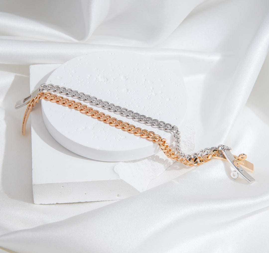 ¡®lume Jewelry¡¯KELLY CHAIN SILVER DIAMOND BRACELET