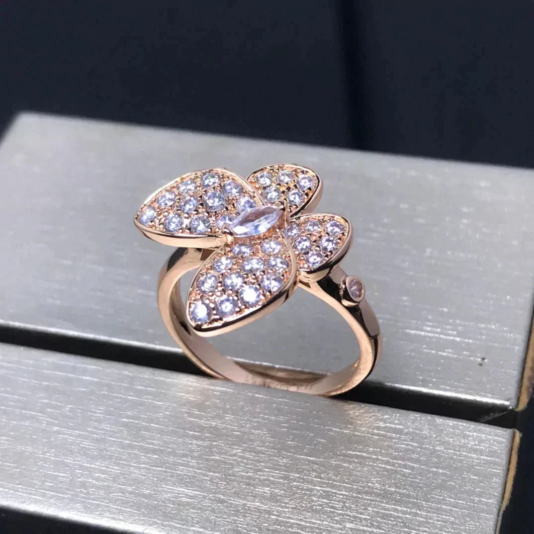 ¡®lume Jewelry¡¯BUTTERFLY PINK GOLD DIAMOND RING