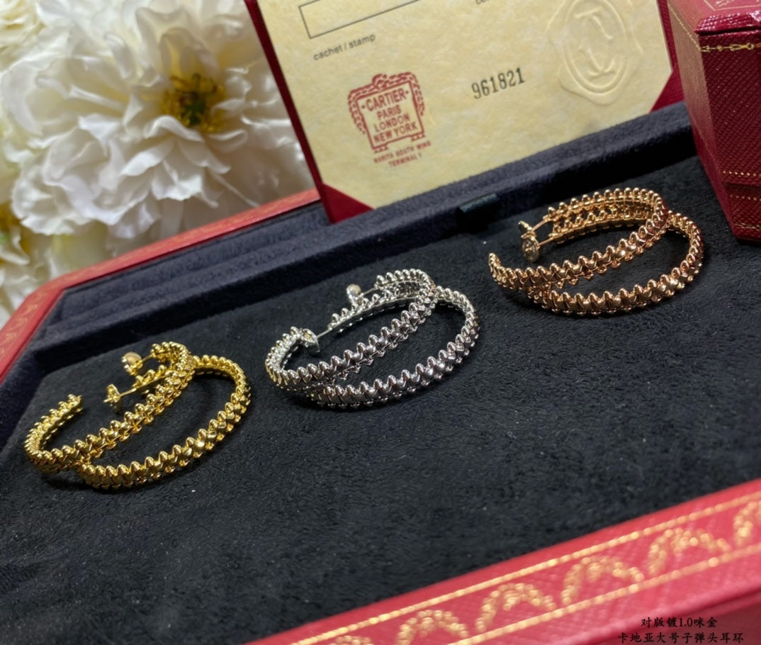 ¡®lume Jewelry¡¯CLASH LARGE HOOP EARRINGS