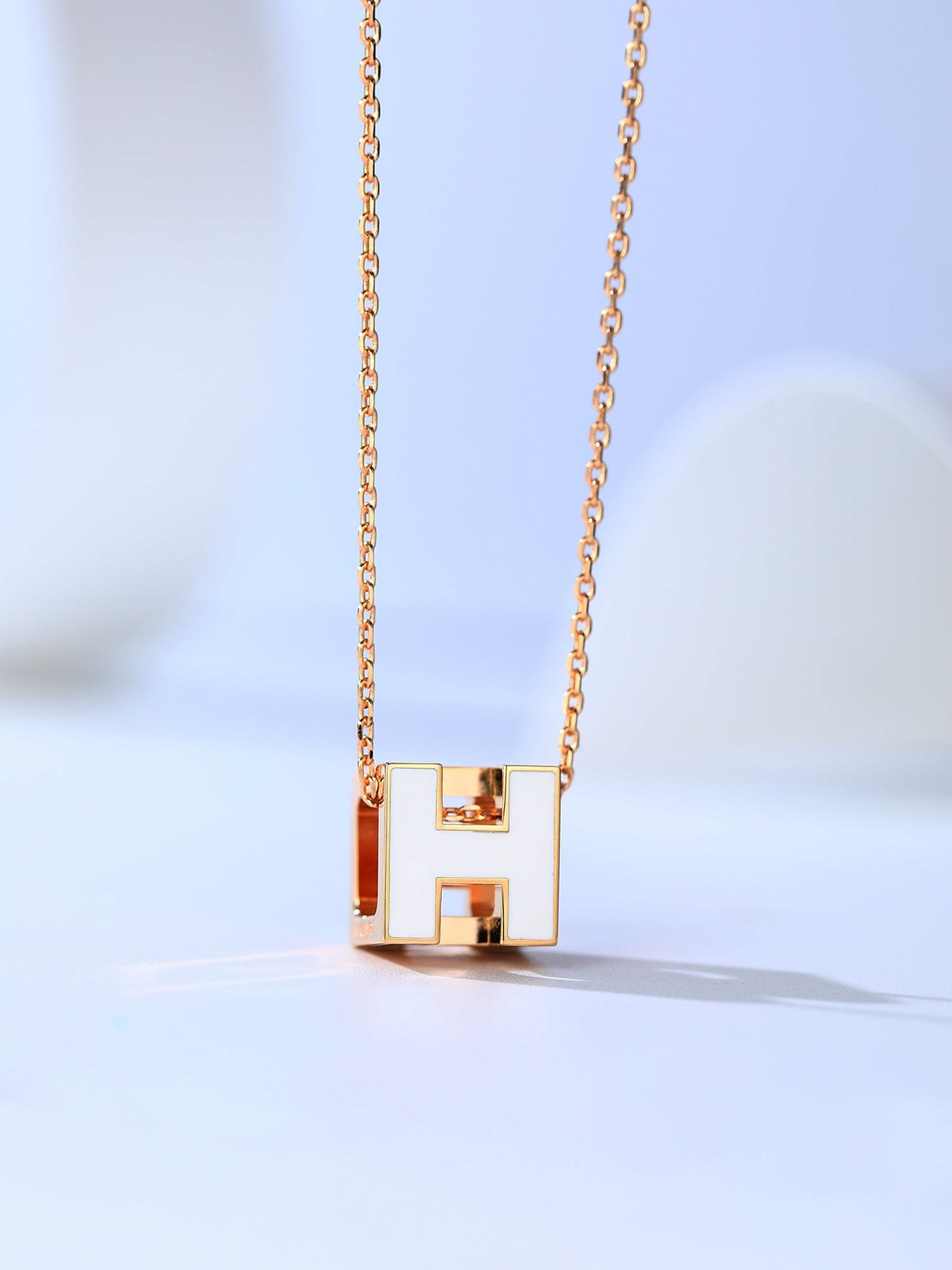 ¡®lume Jewelry¡¯H CAGE PINK GOLD NECKLACE