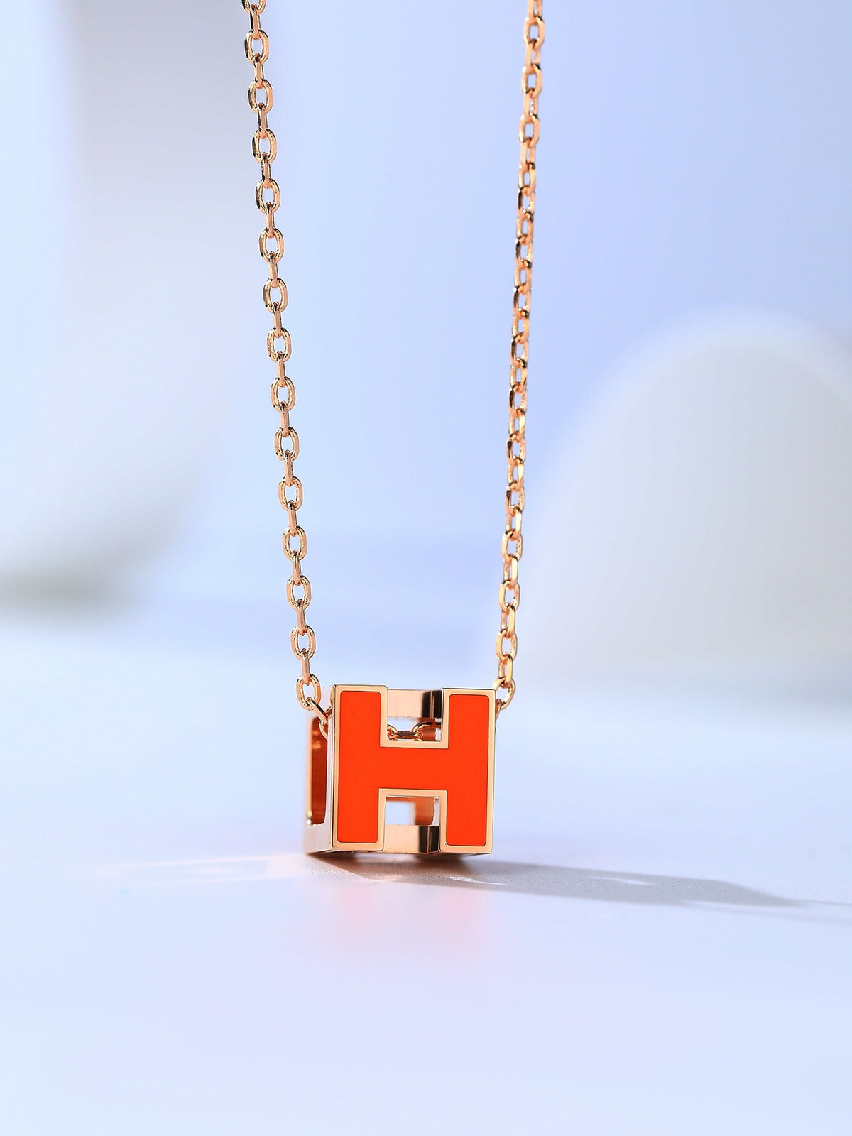 ¡®lume Jewelry¡¯H CAGE PINK GOLD NECKLACE
