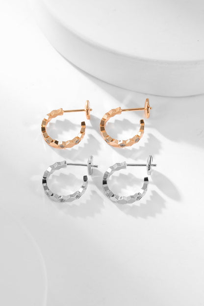 ¡®lume Jewelry¡¯BEE LOVE DIAMOND HOOP EARRINGS