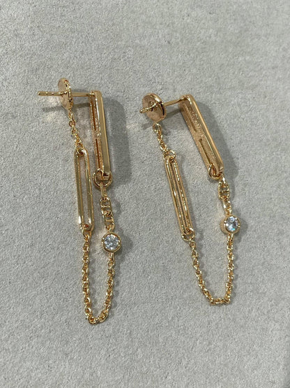 ¡®lume Jewelry¡¯CHAINE CHAOS DIAMOND DROP EARRINGS
