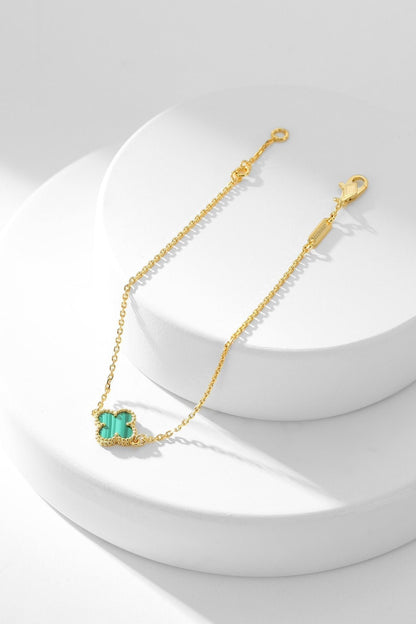 ¡®lume Jewelry¡¯CLOVER BRACELET MALACHITE 1 MOTIF