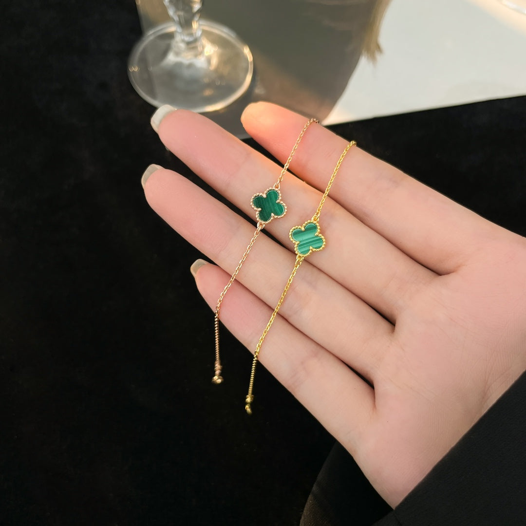¡®lume Jewelry¡¯CLOVER BRACELET MALACHITE 1 MOTIF