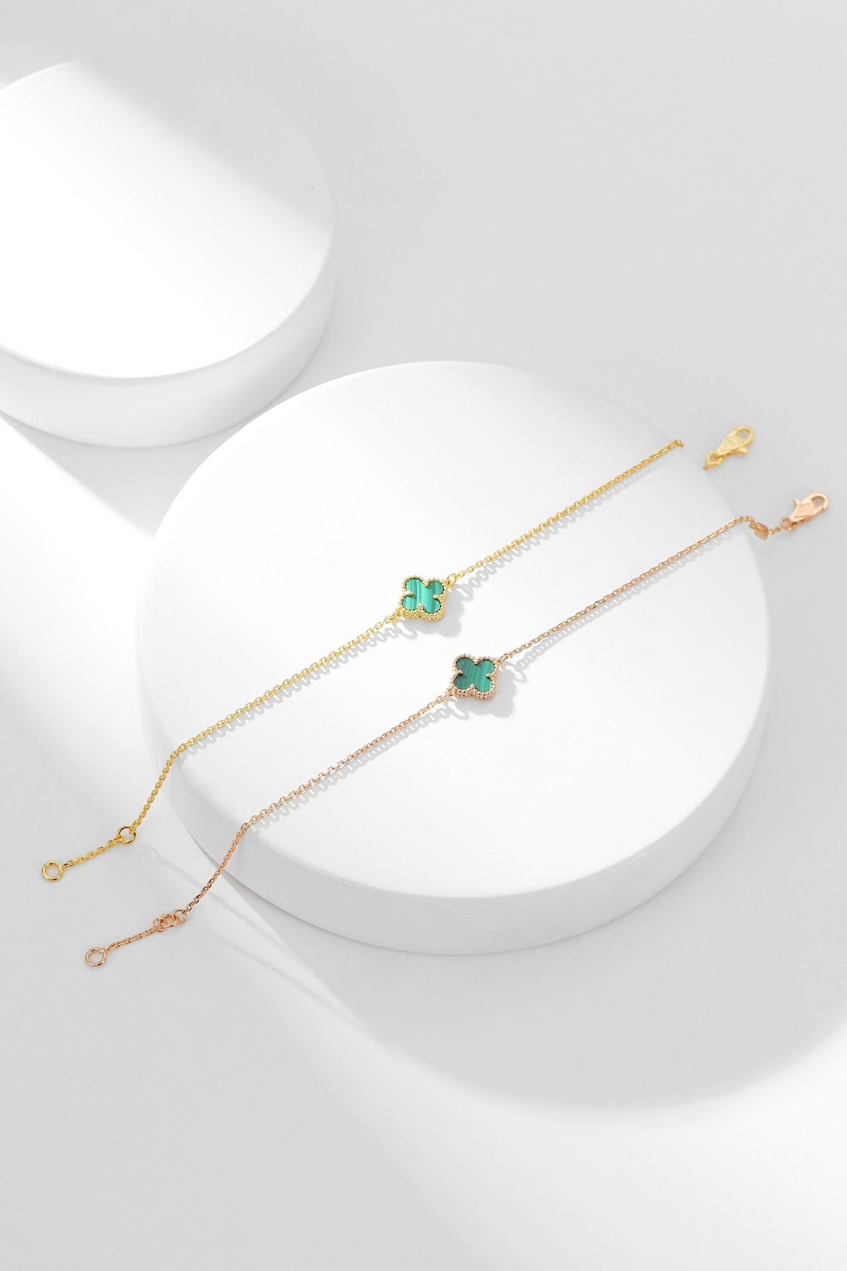¡®lume Jewelry¡¯CLOVER BRACELET MALACHITE 1 MOTIF