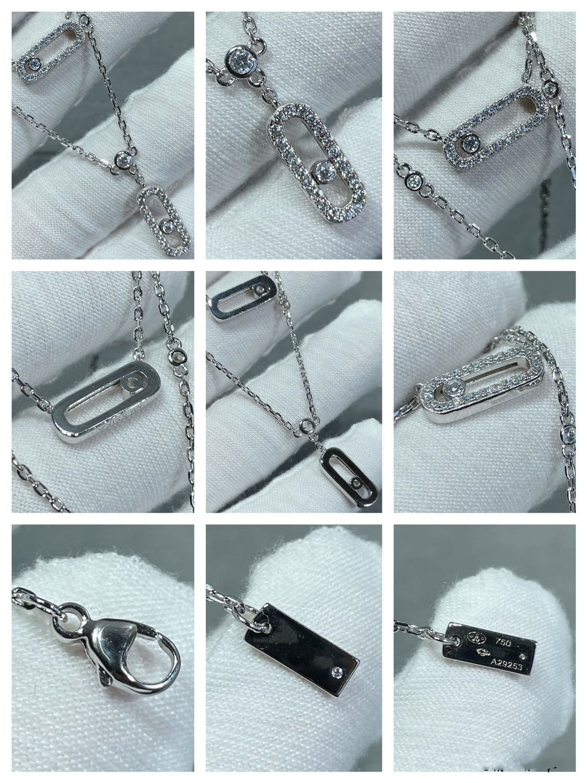 [lume Jewelry]MOVE 2 ROW DIAMOND NECKLACE
