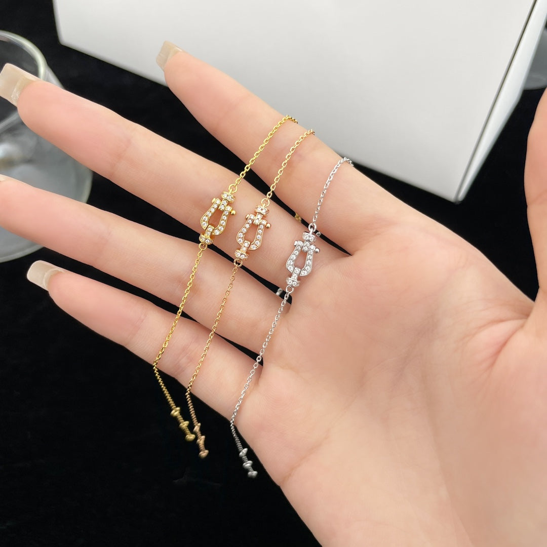 ¡®lume Jewelry¡¯FORCE 10 FULL DIAMOND BUCKLE CHAIN LINK MINI MODEL