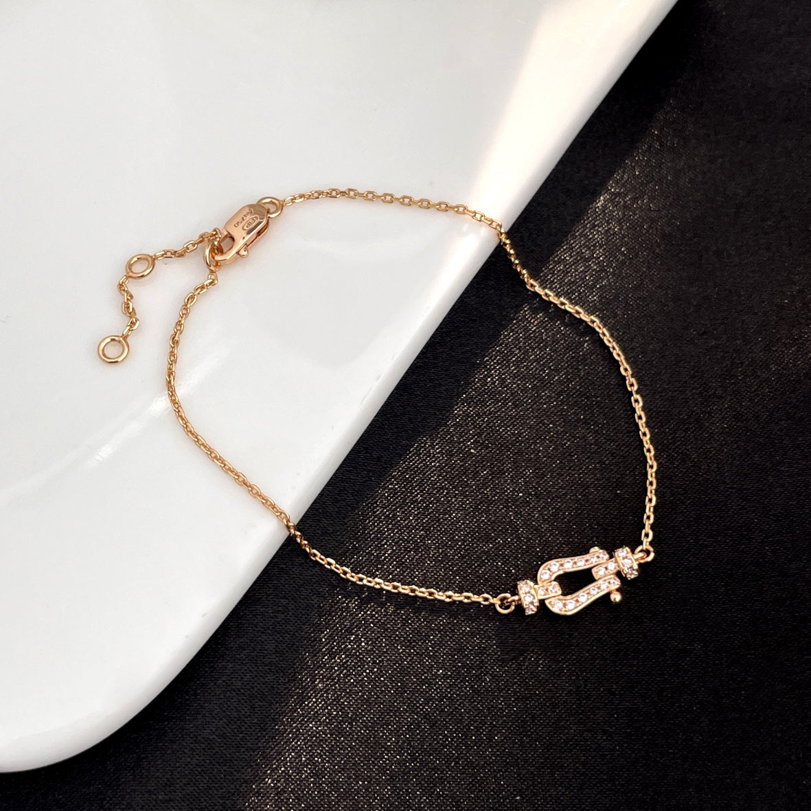 ¡®lume Jewelry¡¯FORCE 10 FULL DIAMOND BUCKLE CHAIN LINK MINI MODEL