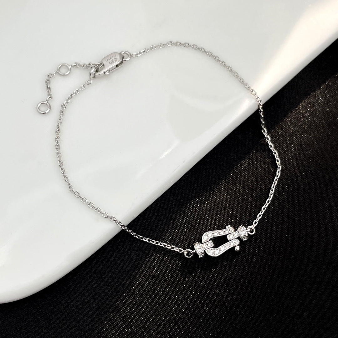 ¡®lume Jewelry¡¯FORCE 10 FULL DIAMOND BUCKLE CHAIN LINK MINI MODEL