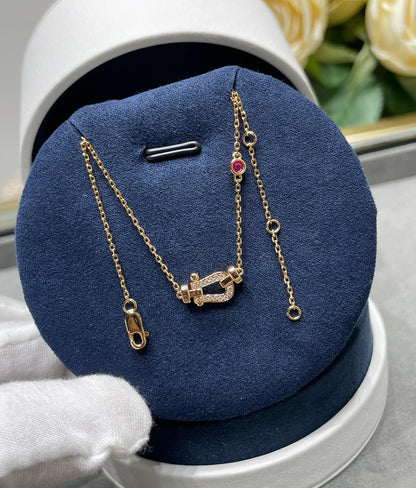 ¡®lume Jewelry¡¯FORCE 10 DIAMOND PINK GOLD NECKLACE