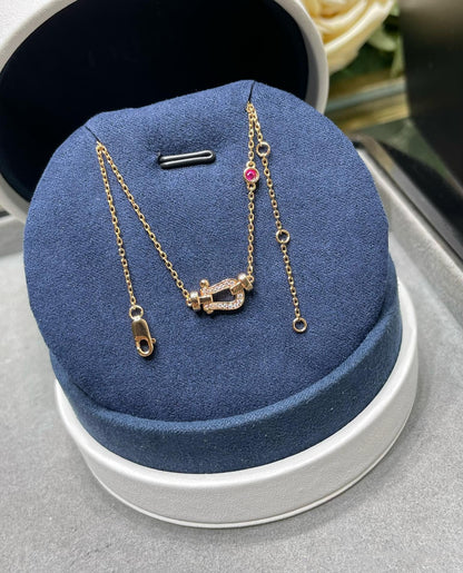 ¡®lume Jewelry¡¯FORCE 10 DIAMOND PINK GOLD NECKLACE