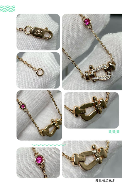 ¡®lume Jewelry¡¯FORCE 10 DIAMOND PINK GOLD NECKLACE