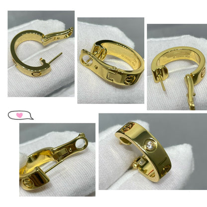 ¡®lume Jewelry¡¯LOVE 5.5MM 1 DIAMOND EARRINGS