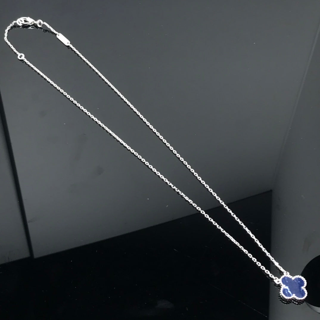¡®lume Jewelry¡¯CLOVER PIETERSITE SILVER LONG NECKLACE