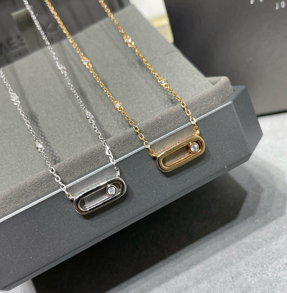 [lume Jewelry]MOVE UNO DIAMOND NECKLACE
