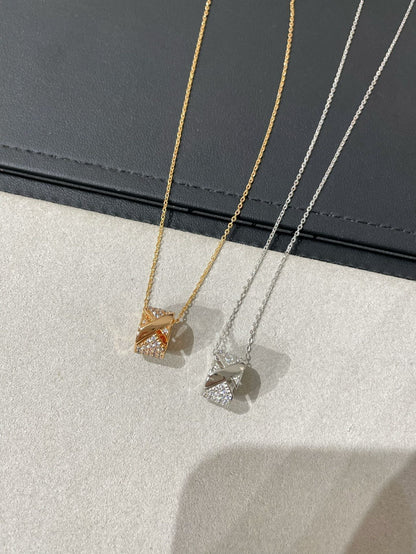 ¡®lume Jewelry¡¯LIENS EVIDENCE DIAMOND PAVED NECKLACE