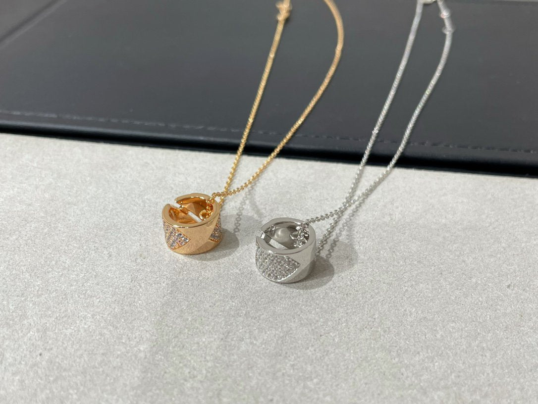 ¡®lume Jewelry¡¯LIENS EVIDENCE DIAMOND PAVED NECKLACE