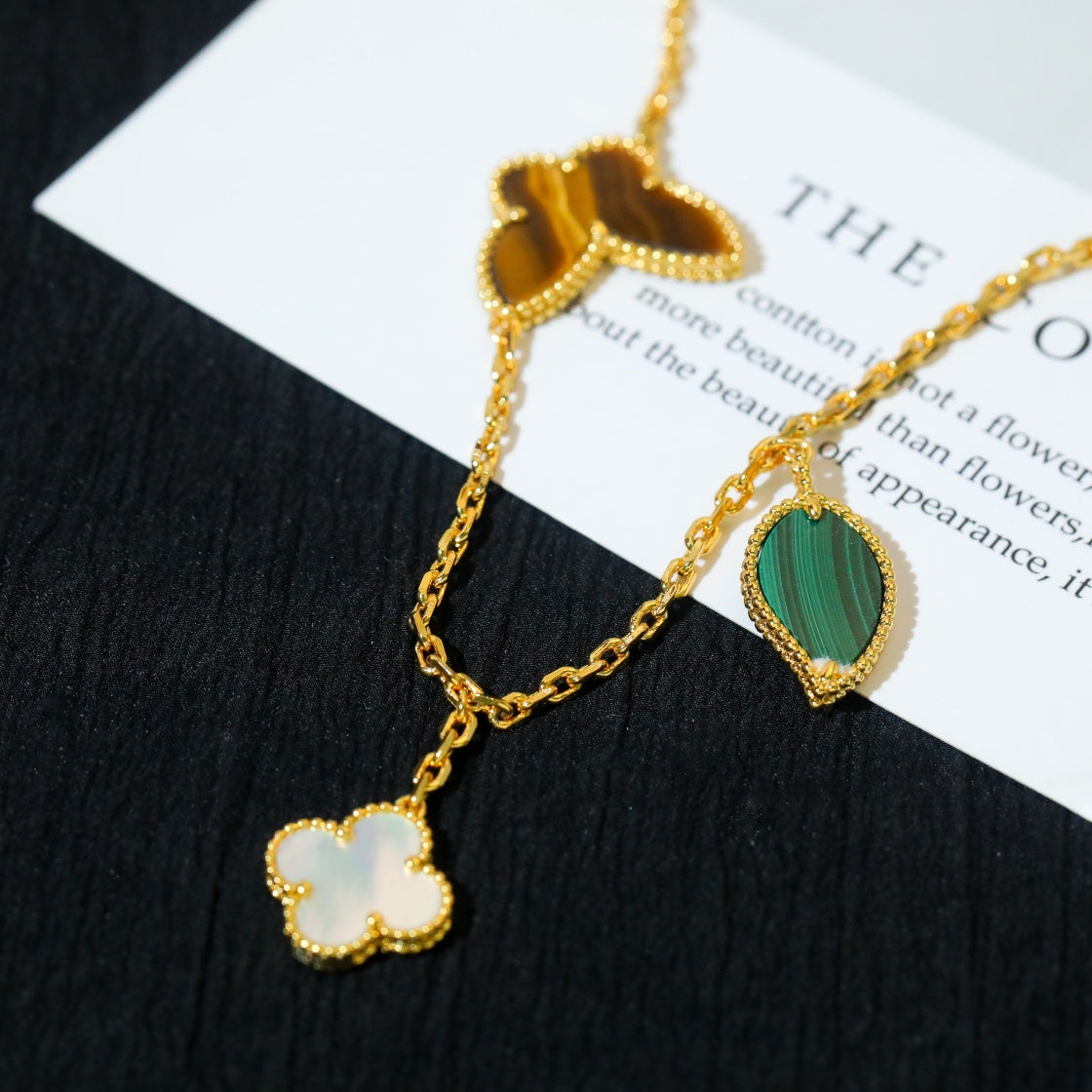 ¡®lume Jewelry¡¯LUCKY SPRING 5 MOTIF GOLD BRACELET