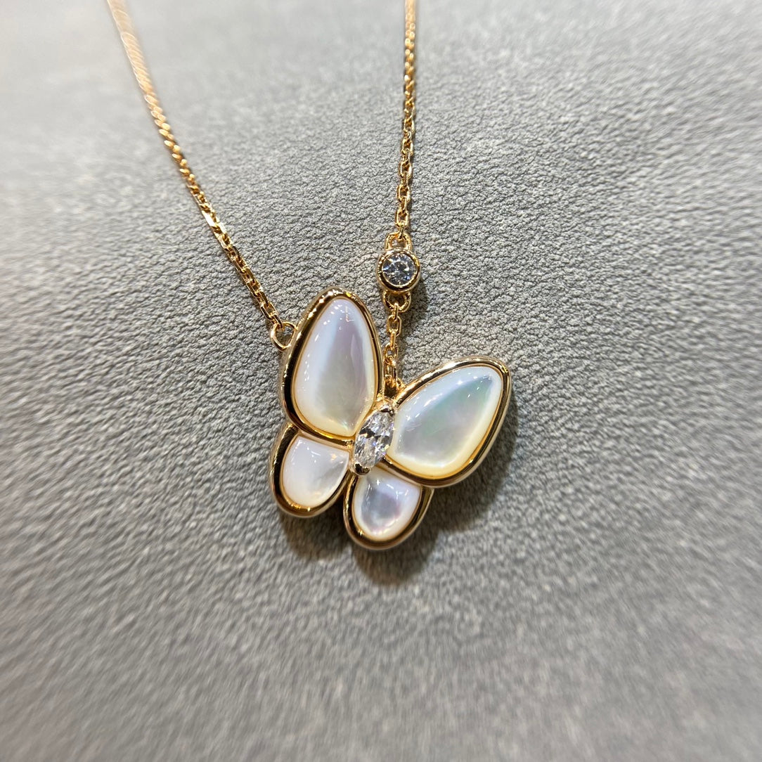 ¡®lume Jewelry¡¯BUTTERFLY MOP DIAMOND NECKLACE