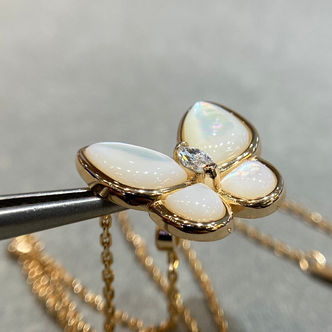 ¡®lume Jewelry¡¯BUTTERFLY MOP DIAMOND NECKLACE