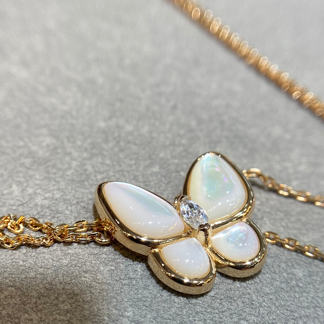¡®lume Jewelry¡¯BUTTERFLY MOP DIAMOND NECKLACE