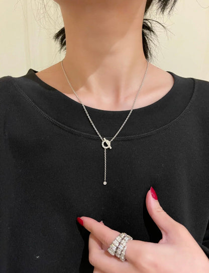¡®lume Jewelry¡¯FINESSE SILVER DIAMOND NECKLACE