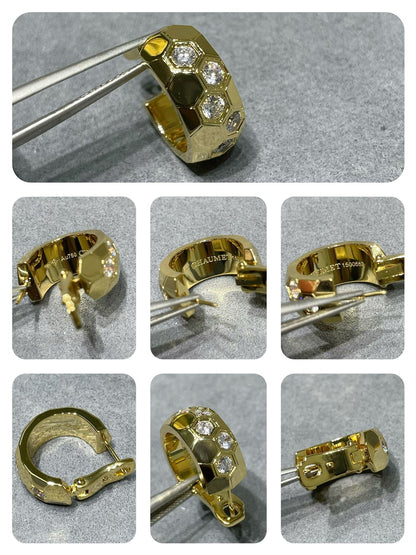 ¡®lume Jewelry¡¯BEE LOVE DIAMOND HOOP EARRINGS