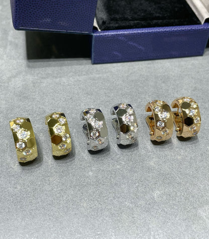 ¡®lume Jewelry¡¯BEE LOVE DIAMOND HOOP EARRINGS