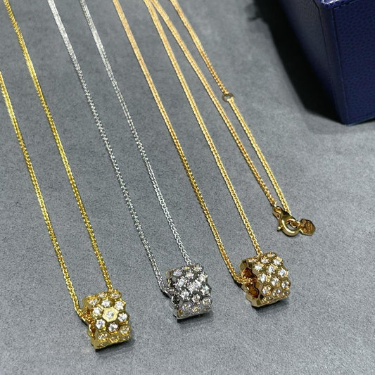 ¡®lume Jewelry¡¯BEE LOVE DIAMOND PAVED 3 ROW NECKLACE