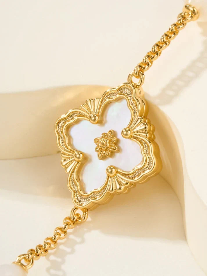 [lume Jewelry]B.C.L ENAMELED Three-Flower Bracelet£¨Trumpet)