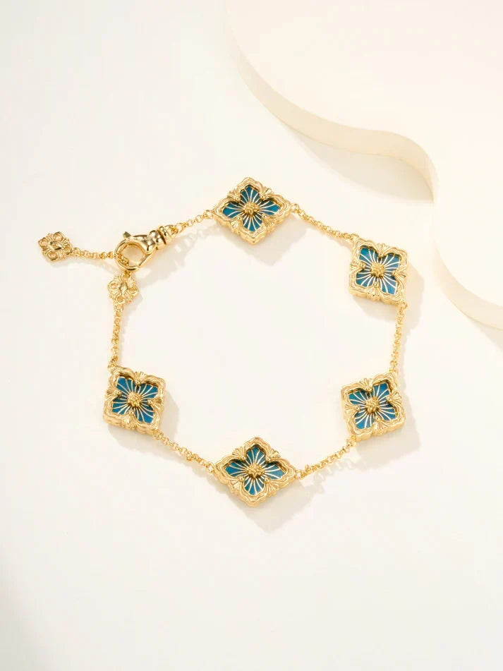 [lume Jewelry]B.C.L ENAMELED Five-Flower Bracelet£¨Various Colors)