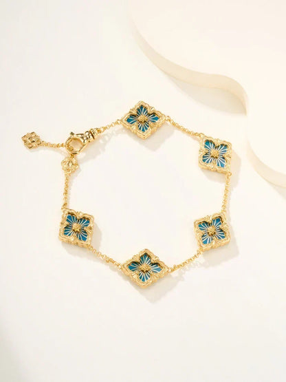 [lume Jewelry]B.C.L ENAMELED Five-Flower Bracelet£¨Various Colors)