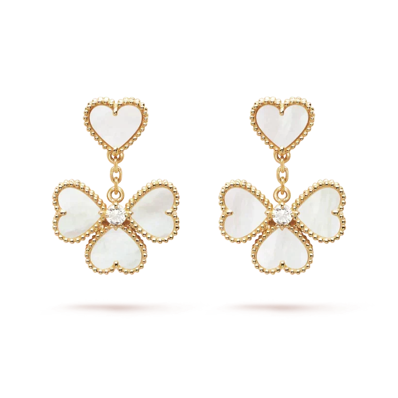 ¡®lume Jewelry¡¯CLOVER SWEET WHITE MOP EARRINGS