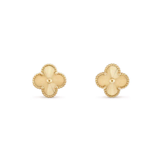 ¡®lume Jewelry¡¯CLOVER MINI 9.5MM LASER EARRINGS