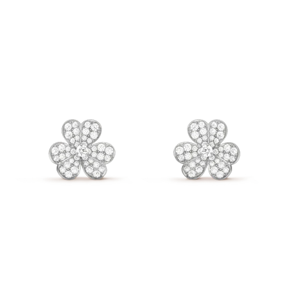 ¡®lume Jewelry¡¯CLOVER COMOS DIAMOND EARRINGS SILVER