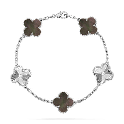 [lume Jewelry]New CLOVER 5 MOTIF GRAY MOP BRACELET COLLECTION
