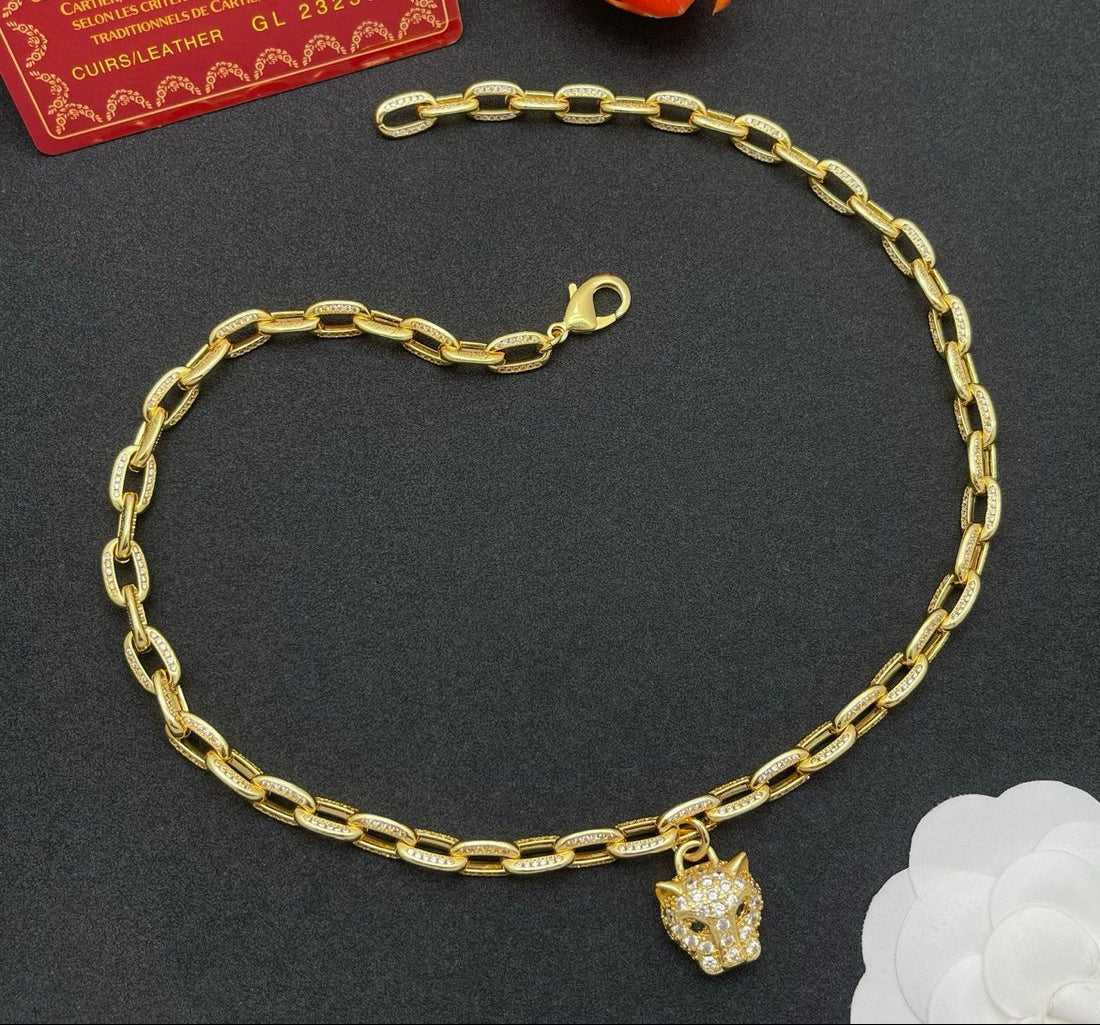 ¡®lume Jewelry¡¯Lion Head Link Chain Necklace