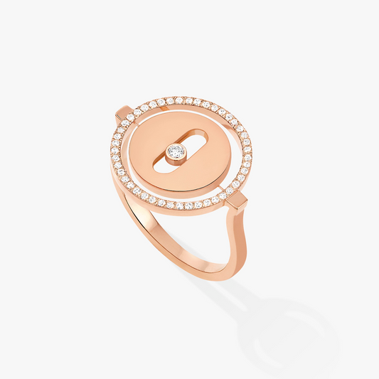 [lume Jewelry]LUCKY MOVE PINK GOLD DIAMOND RING