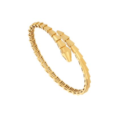 [lume Jewelry]Viper Silver No‑Diamond Snake Bracelet