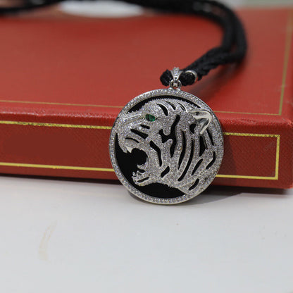 ¡®lume Jewelry¡ Openwork Tiger Cord Pendant Necklace