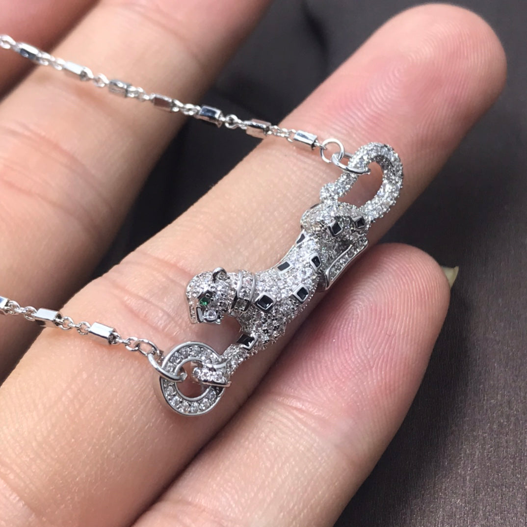 ¡®lume Jewelry¡¯Pave Panther Pendant Necklace